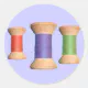 Vintage Wooden Spool Series Classic Round Sticker | Zazzle