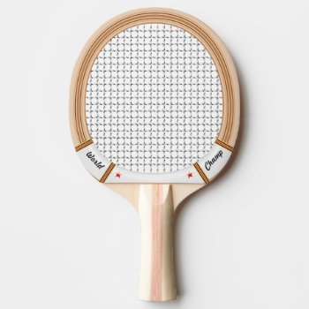 Vintage Wooden Tennis Racket Ping-pong Paddle by SmokyKitten at Zazzle