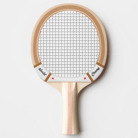 Vintage Wooden Tennis Racket Ping-pong Paddle