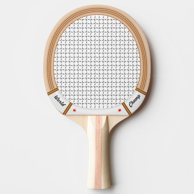 Vintage Wooden Tennis Racket Ping-Pong Paddle (Front)