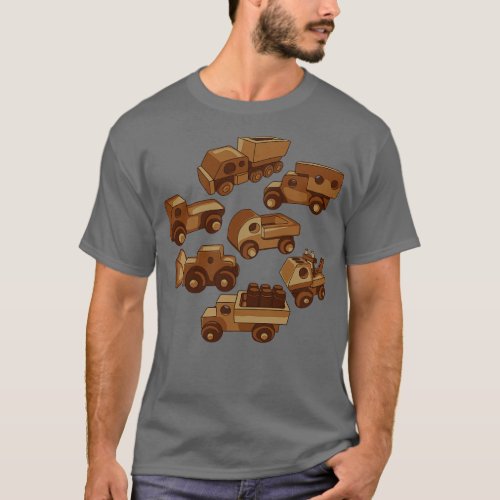 Vintage Wooden Toy Trucks 1 T_Shirt