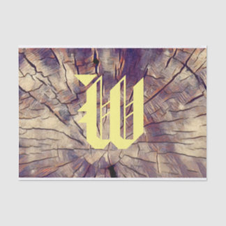 Vintage wooden tree trunk background customizable tissue paper