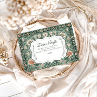 Vintage Woodland Bunny Floral Baby Diapper Raffle 