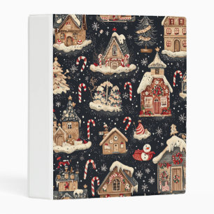 Vintage Woodland Christmas Pattern (14) Mini Binder