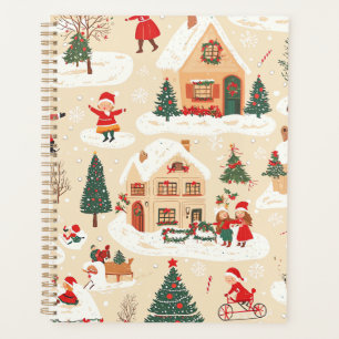 Vintage Woodland Christmas Pattern (19) Planner