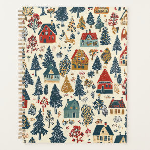 Vintage Woodland Christmas Pattern (20) Planner