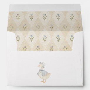 Vintage Woodland Nursery Cottagecore Baby Shower Envelope