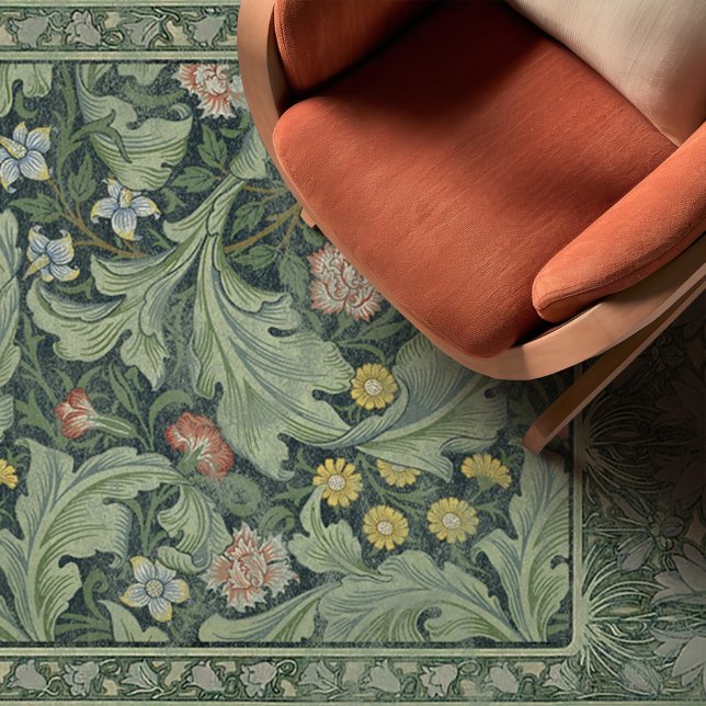 Vintage Woodland William Morris Green Floral Runner (Creator Uploaded)