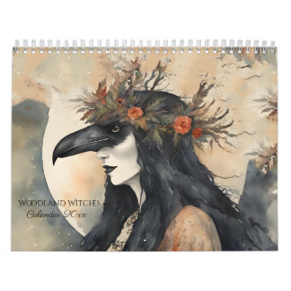 Vintage Woodland Witch Calendar