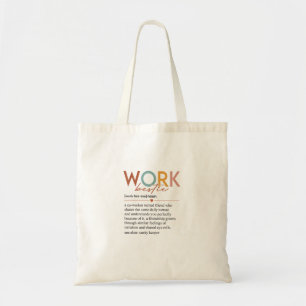 Vintage Work Bestie Definition Teachers Nurses Bos Tote Bag