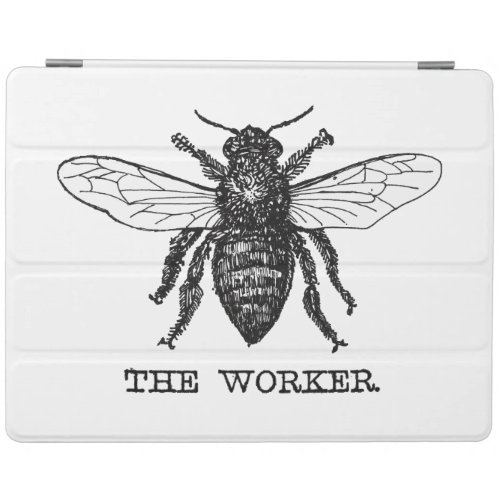 Vintage Worker Bee Illustration Art iPad Smart Cover