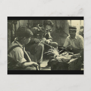 Vintage Workers Postcard