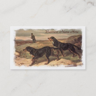 Vintage Working Gordon Setters Business Cards