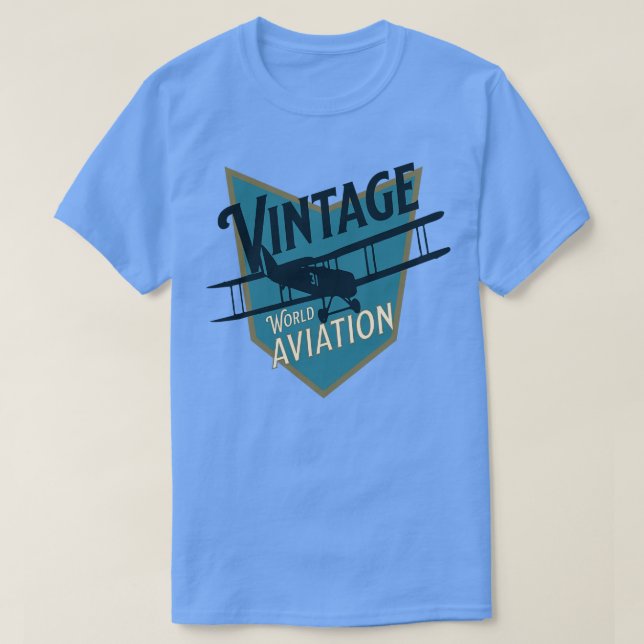 Vintage World Aviation badge T-Shirt (Design Front)