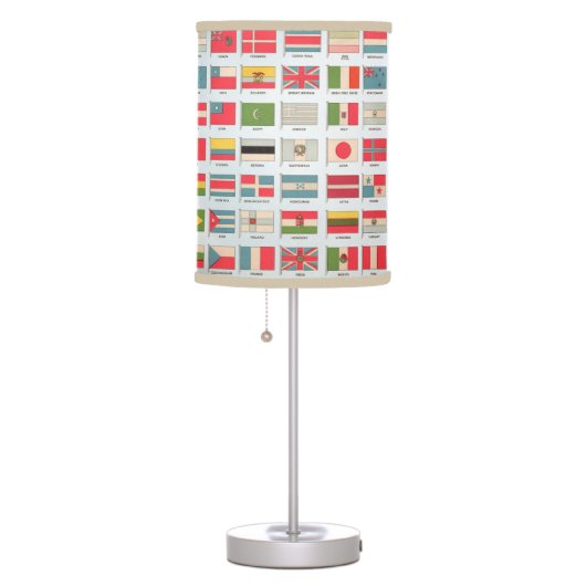 Vintage World Flags Lamp (Right)