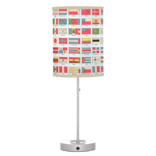 Vintage World Flags Lamp (Back)