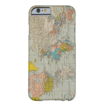 Vintage World Map 1910 Barely There Iphone 6 Case by pixelholic at Zazzle