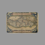 Vintage World Map Atlas Historical Design Bath Mat