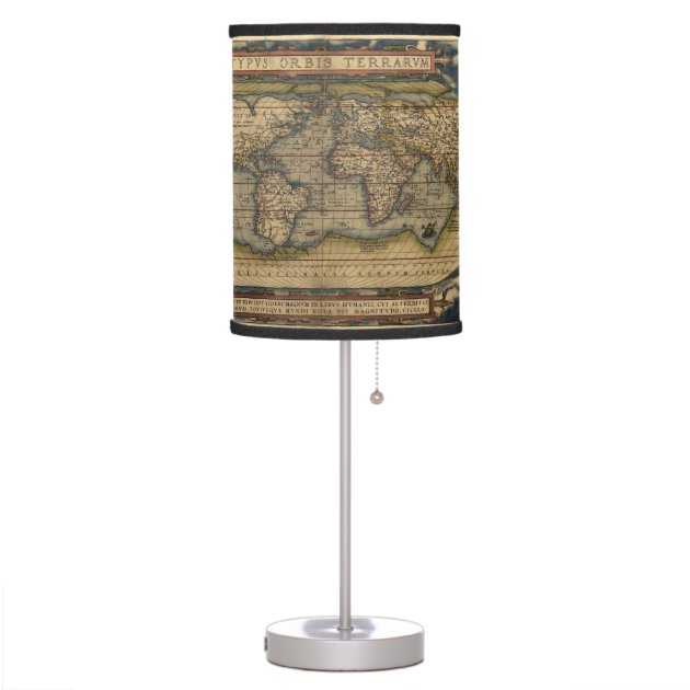 Antique World Map Atlas Handmade Lampshade 