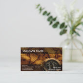 Vintage World Map Business Card (Standing Front)