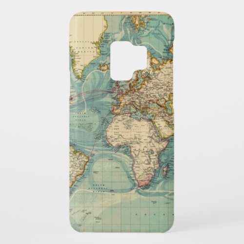 Vintage World Map Case_Mate Samsung Galaxy S9 Case