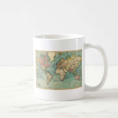 Vintage World Map Coffee Mug