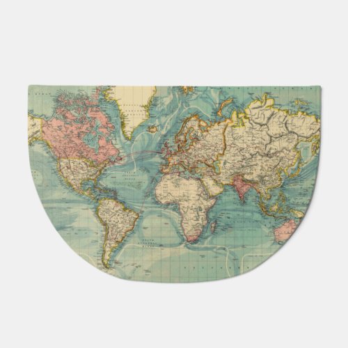 Vintage World Map Doormat