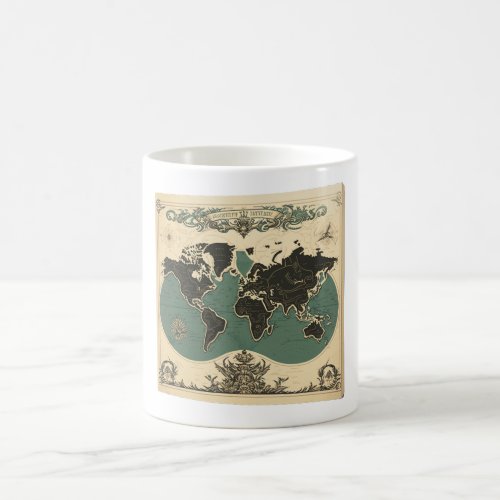 Vintage World Map I Coffee Mug