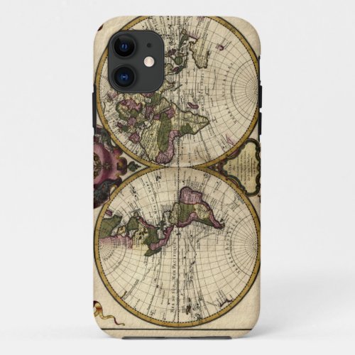 Vintage World Map iPhone 5 Case