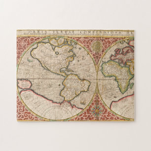 Vintage World Map Jigsaw Puzzle