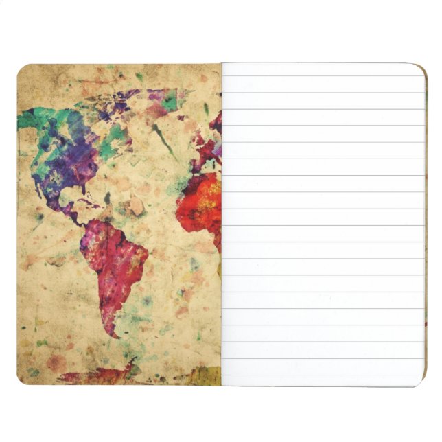 Vintage world map journal (Inside Front)