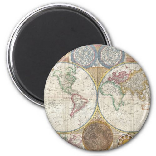 Vintage WORLD MAP Magnet