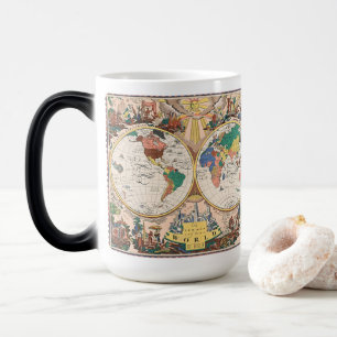 Vintage World Map Morph Mug – Antique Magic