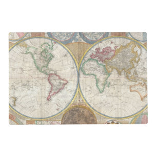 Vintage World Map Placemat