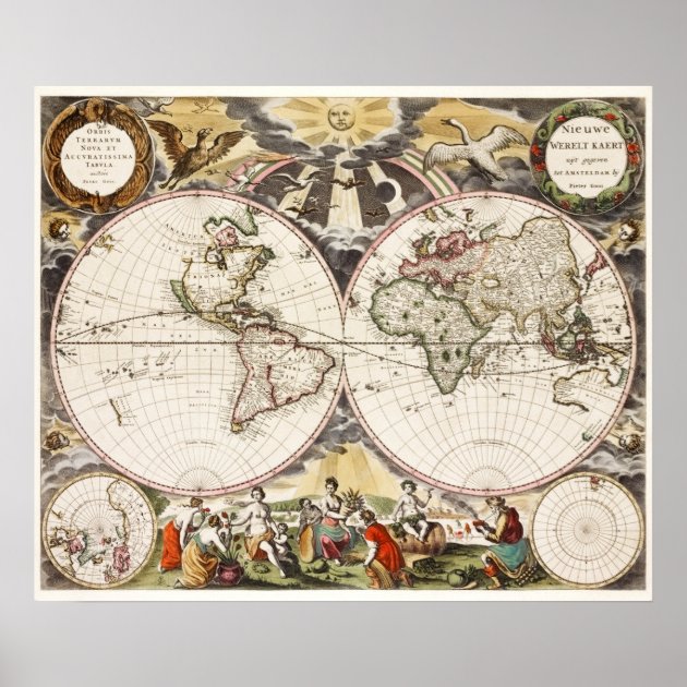 Vintage World Map Poster Zazzle   Vintage World Map Poster Rf9155c7c8ff444398375c6ea80a1e7b2 Wvo 8byvr 630 