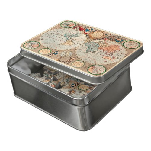 Vintage World Map Puzzle 60 pieces