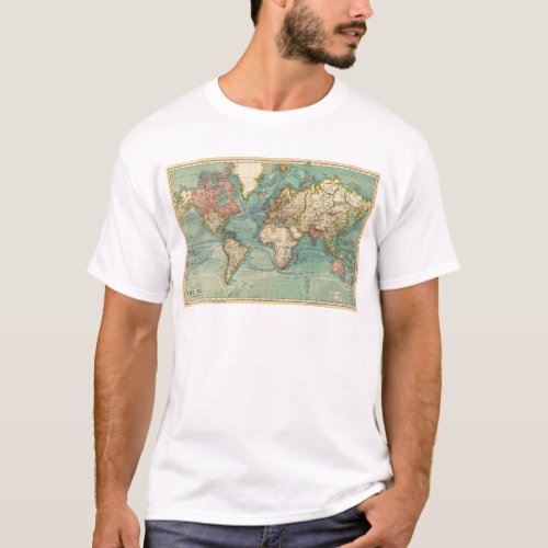 Vintage World Map T_Shirt