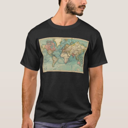 Vintage World Map T_Shirt