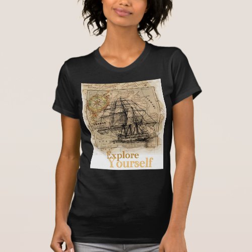 Vintage World Map T_Shirt