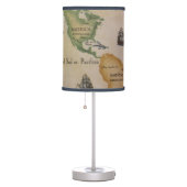 Vintage World Map Table Lamp (Right)