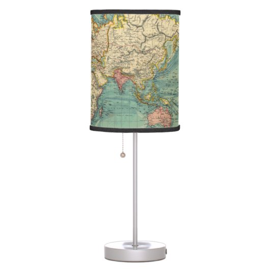 Vintage World Map  Table Lamp (Right)