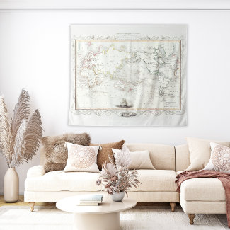 Vintage World Map Wall