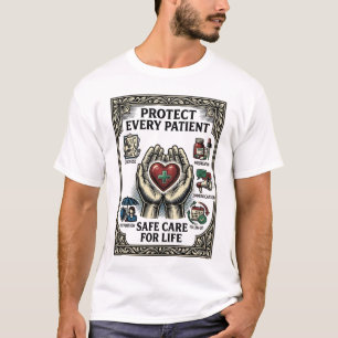 Vintage World Patient Safety Day Heart & Caring T-Shirt