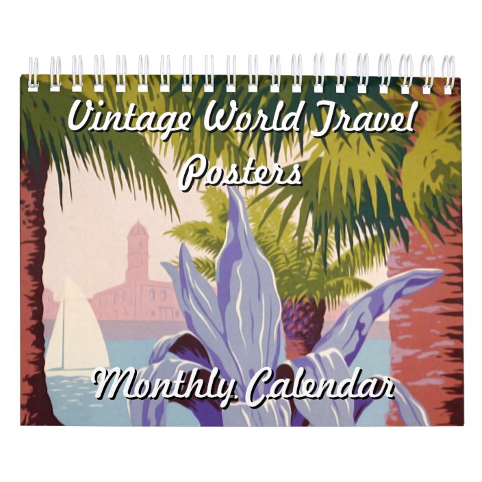 Vintage World Travel Posters Calendar Zazzle Com