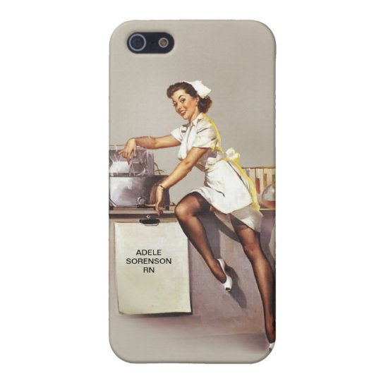 Vintage World War 2 Pinup Nurse Custom Name Retro Cover For Iphone Se 5 Vintage World War 2 Pinup Nurse Custom Name Retro Cover For Iphone Se 5