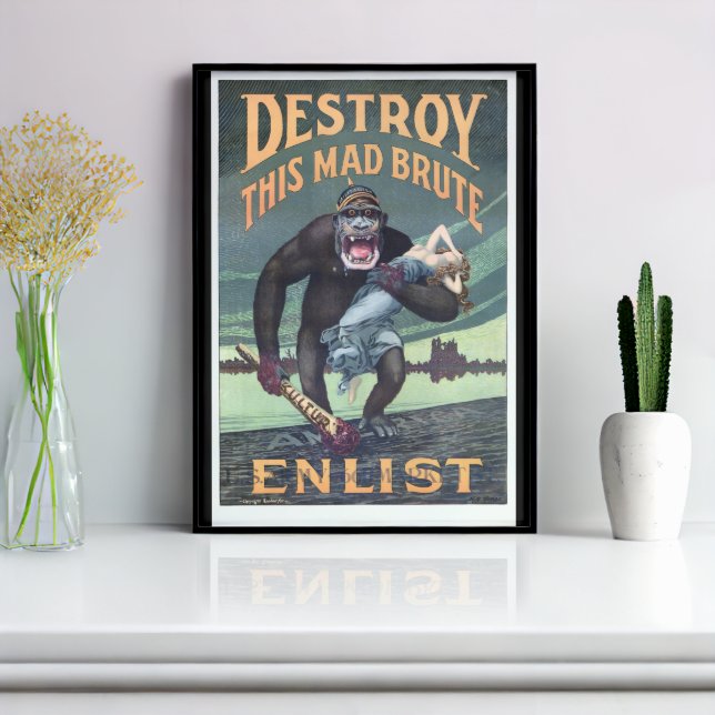 Spoiling For A Fight, Boxing Gorilla Poster for Sale by TMBTM