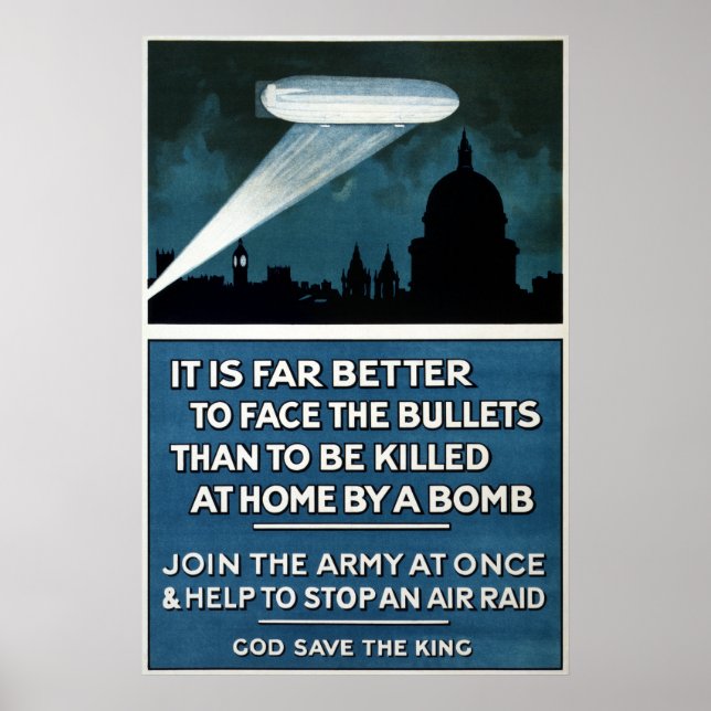 Vintage World War II Army Recruitment Poster (Front)