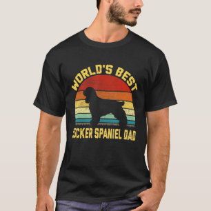 Vintage Worlds Best Cocker Spaniel Dad T-Shirt