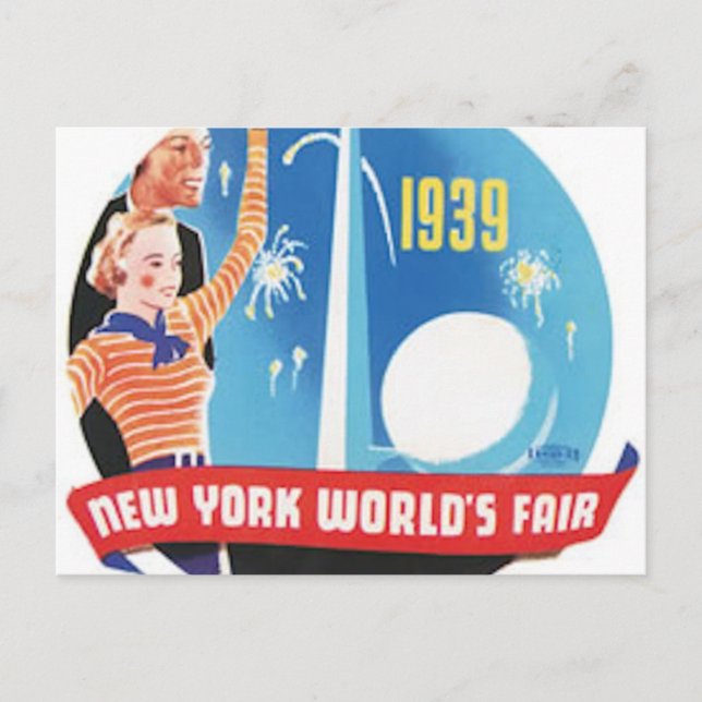 Vintage Worlds Fair Postcard (Front)