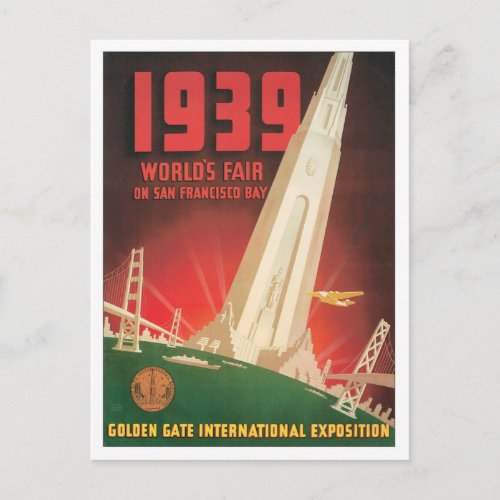 Vintage Worlds Fair San Francisco Postcard